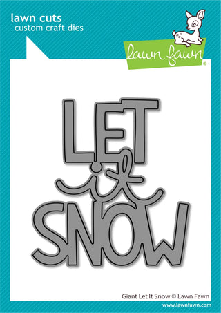 Lawn Fawn Giant Let it Snow Word Die