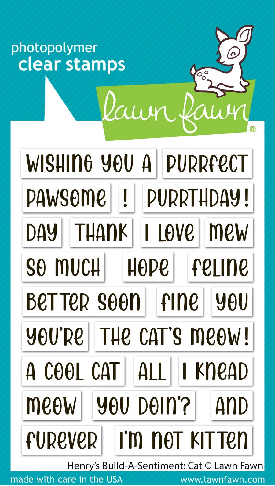 Henry's Build-a-Sentiment Cat