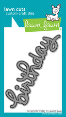 Scripty Birthday Word Die