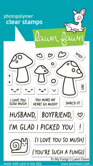 Lawn Fawn To My Fungi Valentines Stamp Set