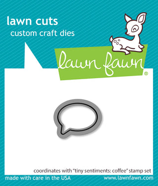 Lawn Fawn LF3499_Tiny Sentiments Coffee Lawn Cuts Die for Card Making