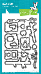 I Heart Pandas Lawn Cuts Dies