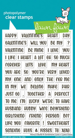 Henry's Build-a-Sentiment: Love Stamp Set