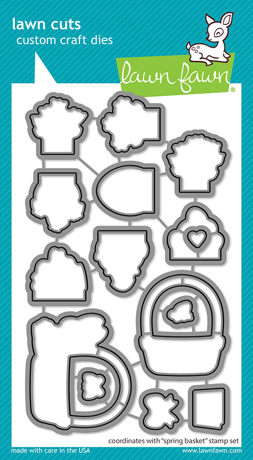 Lawn Fawn LF3659 Spring Basket Lawn Cuts Die Set for Card Making