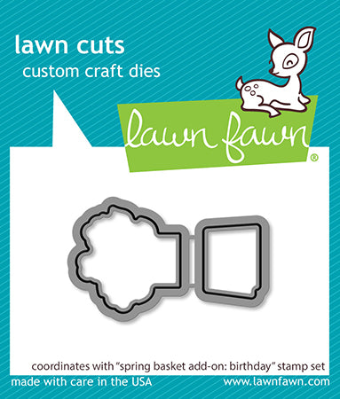 Lawn Fawn LF3662 Spring Basket Add On Birthday Lawn Cuts Dies