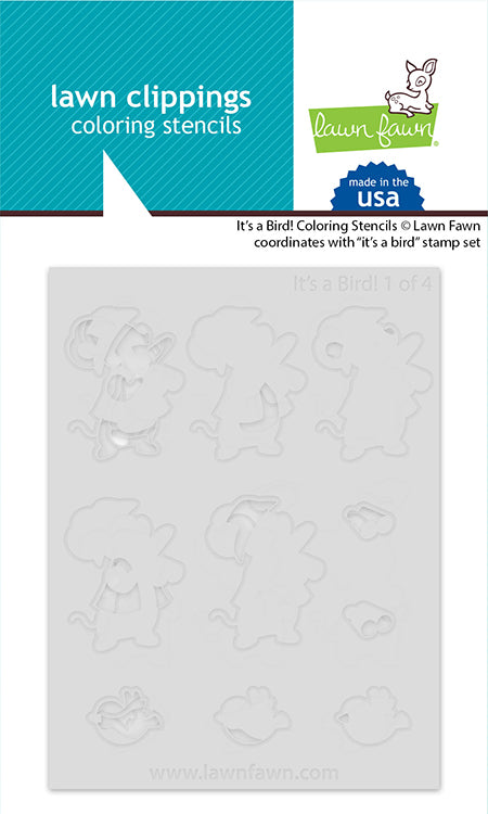 Lawn Fawn LF3670 Its A Bird Coloring Stencils
