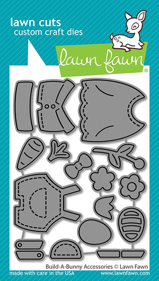 Lawn Fawn LF3683 Build A Bunny Accessories Die Set for Card Making