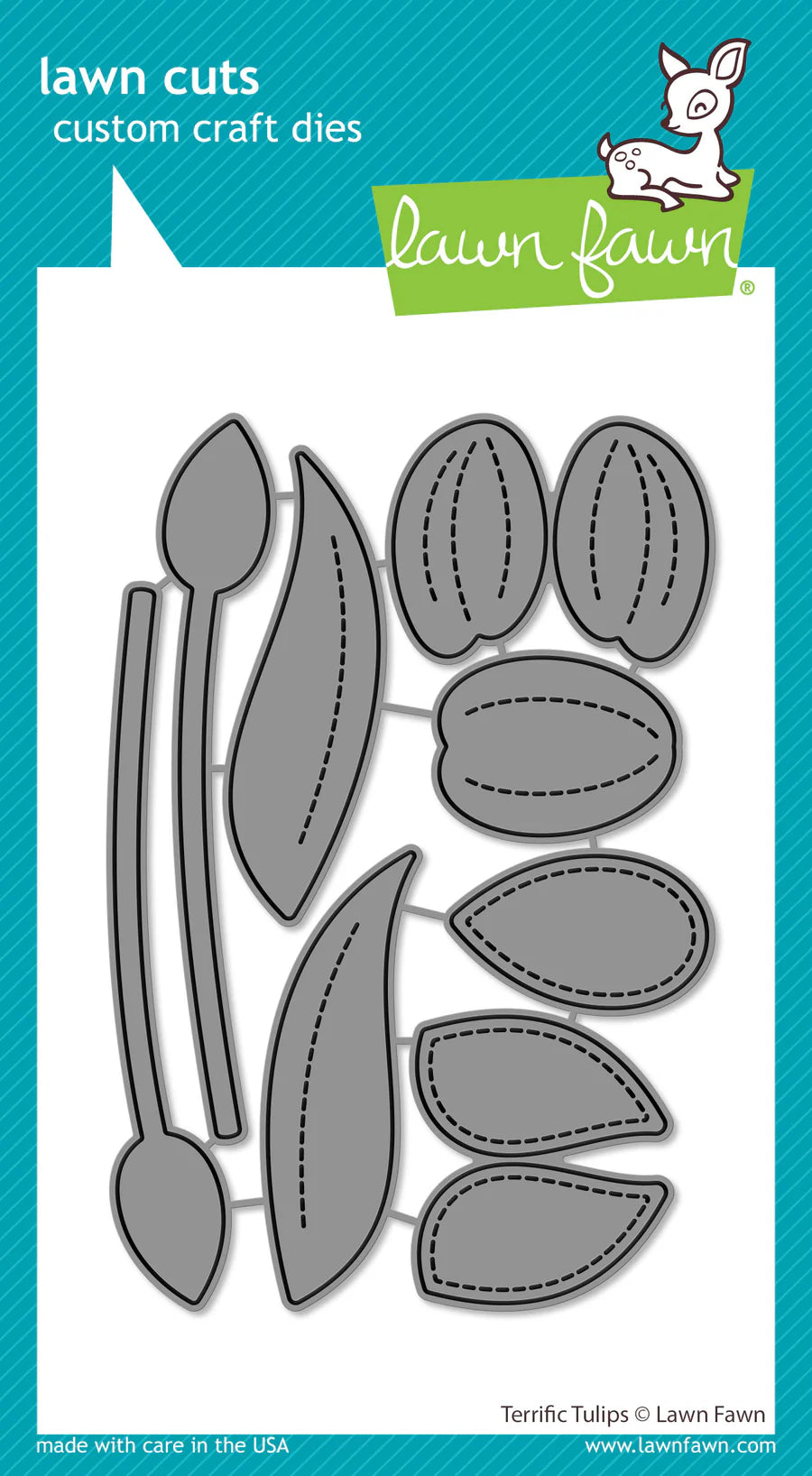 Lawn Fawn LF3685 Terrific Tulips for Spring Card Making