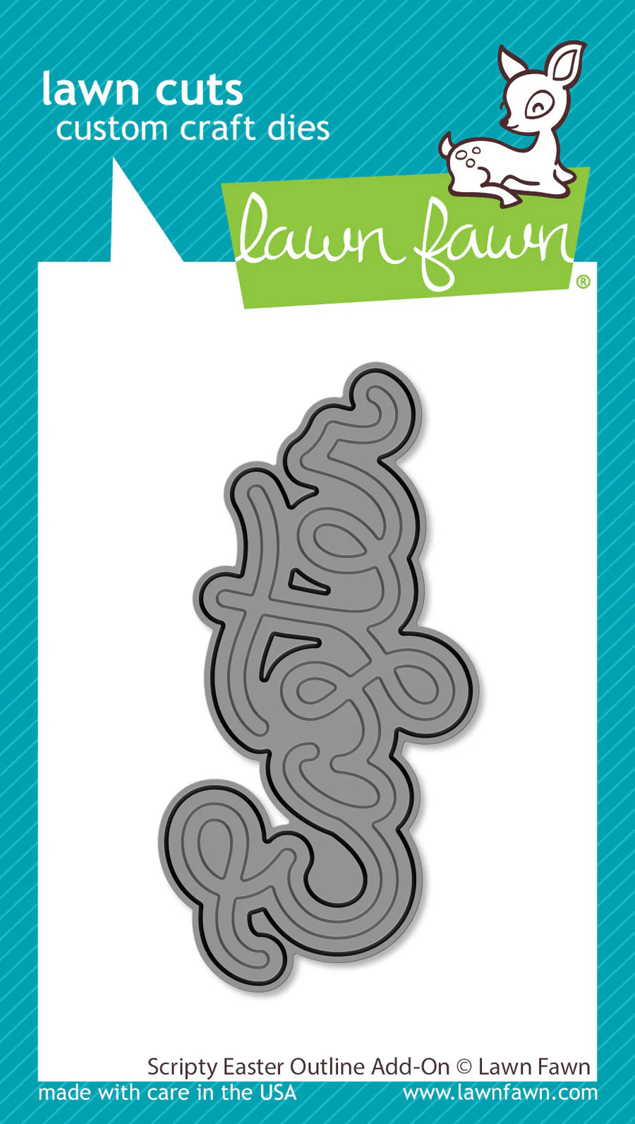 Lawn Fawn LF3690 Scripty Easter Outline AddOn Word Die for Scrapbooking and Card Making
