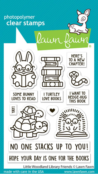 Lawn Fawn LF3713 Little Woodland Library Friends Stamp Set