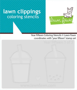 Lawn Fawn LF3724 Year Fifteen Coloring Stencils