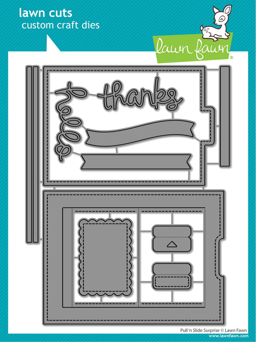 Lawn Fawn LF3725_Pull N Slide Surprise Interactive Card for Card Making