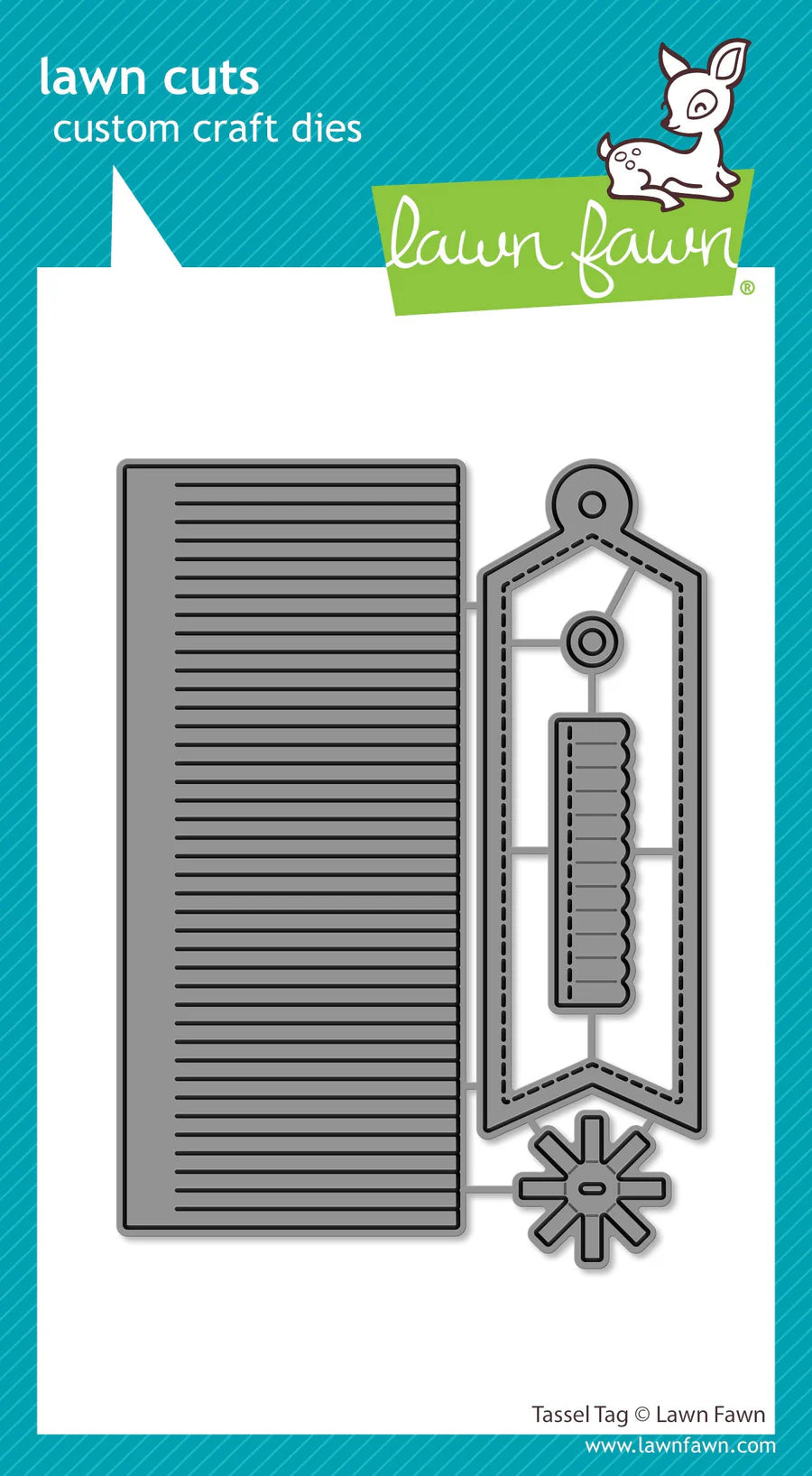 Lawn Fawn LF3727_Tassel Tag for graduation card making and bookmarks