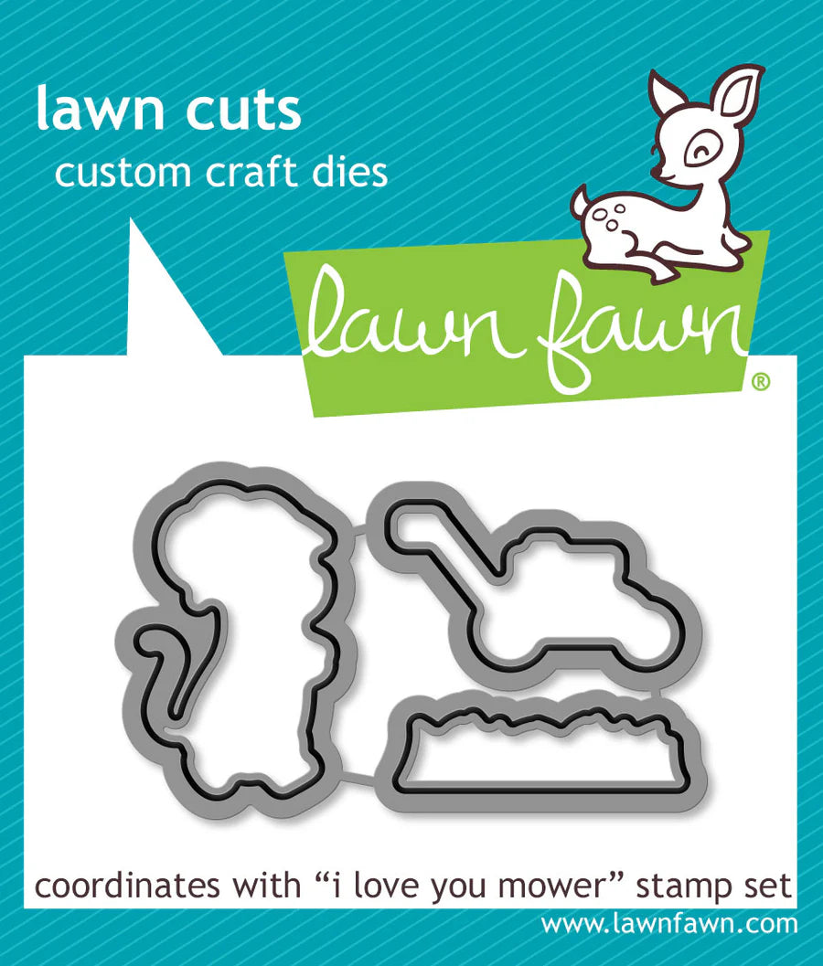 I Love You Mower Lawn Cuts Dies