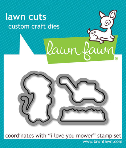 I Love You Mower Lawn Cuts Dies