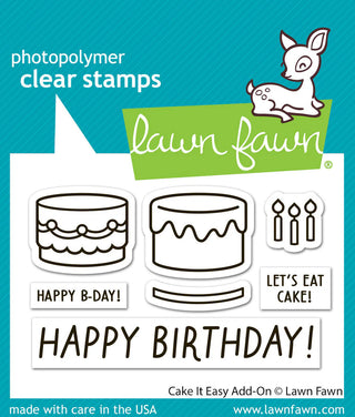 Lawn Fawn LF3773 Cake It Easy Add On Stamp Set