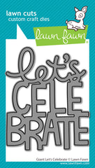 Giant Let's Celebrate Word Die