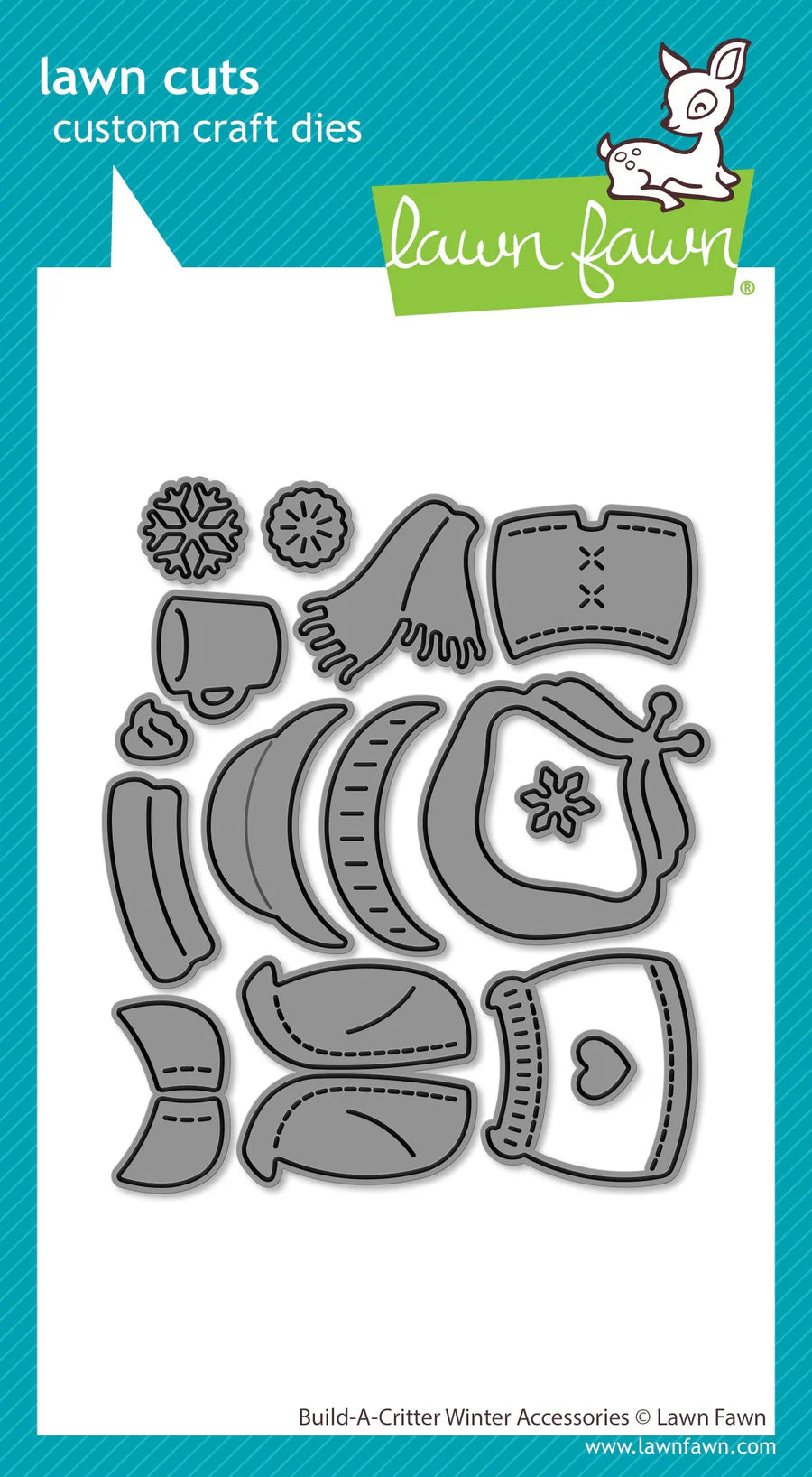 Lawn Fawn LF3912_Build A Critter Winter Accessories Dies