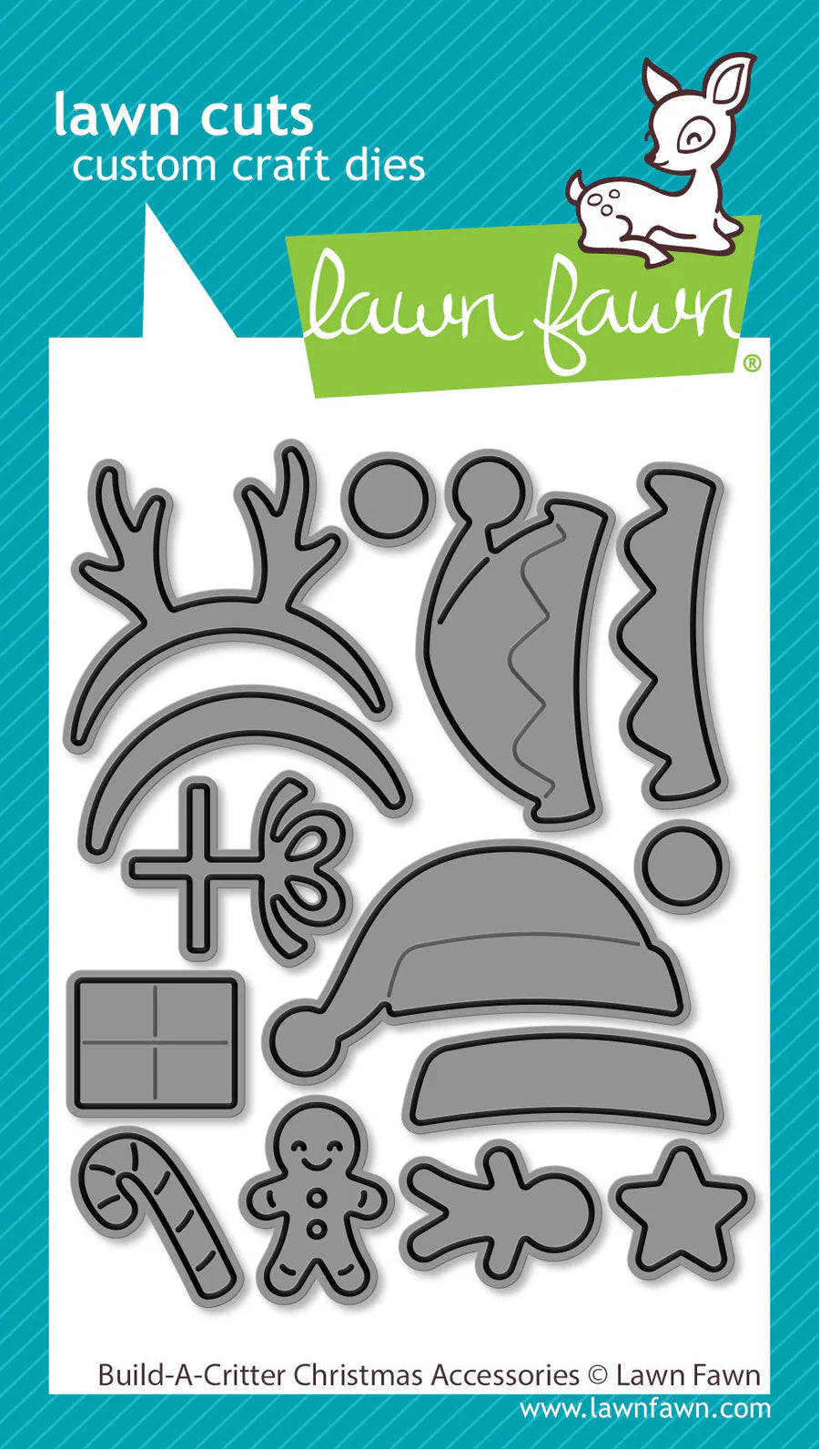 Lawn Fawn LF3913_Build A Critter Christmas Accessories