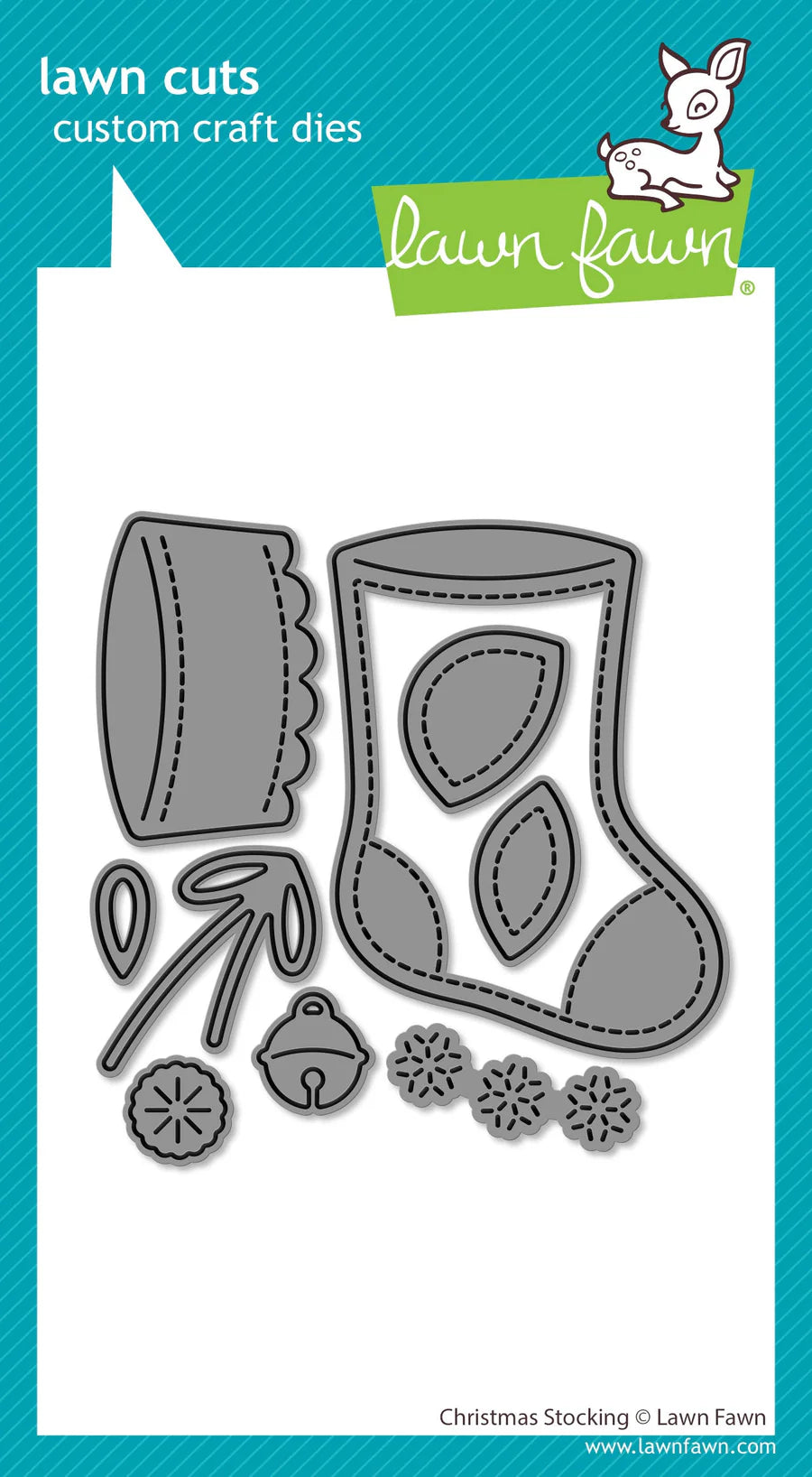 Lawn Fawn LF3914_Christmas Stocking Lawn Cuts Dies