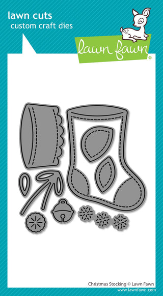 Lawn Fawn LF3914_Christmas Stocking Lawn Cuts Dies