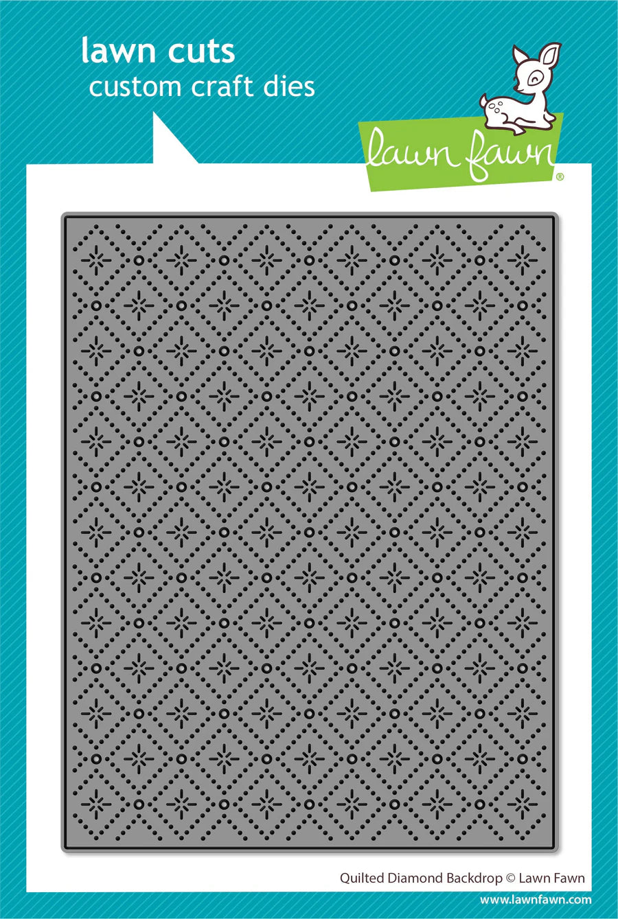 Lawn Fawn LF3920_Quilted Diamond Backdrop Lawn Cuts Die