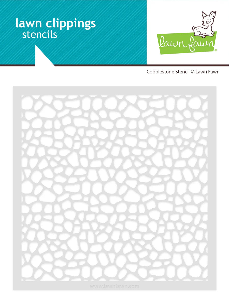 Lawn Fawn LF3921_Cobblestone Stencil for Card Making