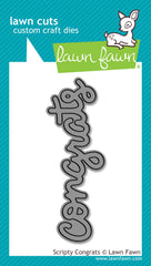 Scripty Contgrats Word Die