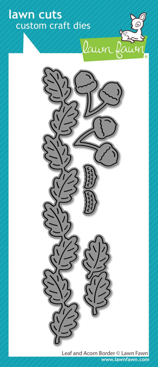 Lawn Fawn Leaf and Acorn Border Die