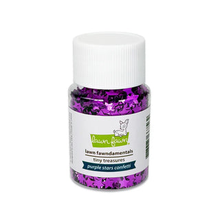 Lawn Fawn Purple Stars Confetti