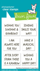 Rainbow Sentiments Stamp Set