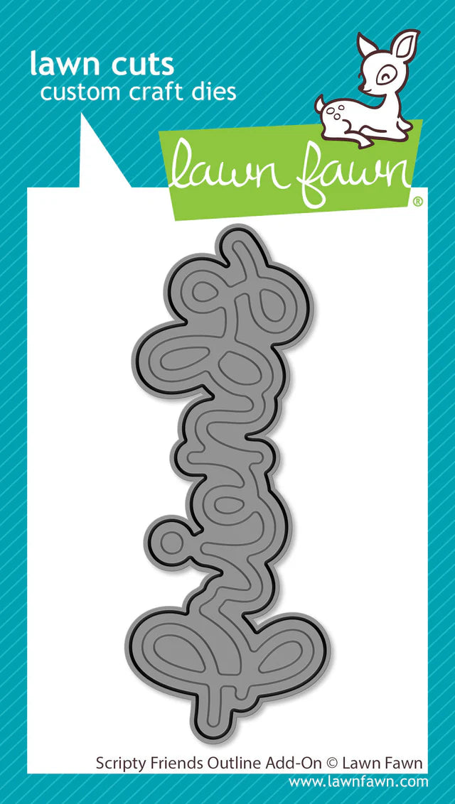 Scripty Friends Outline Add-On Lawn Cuts Die