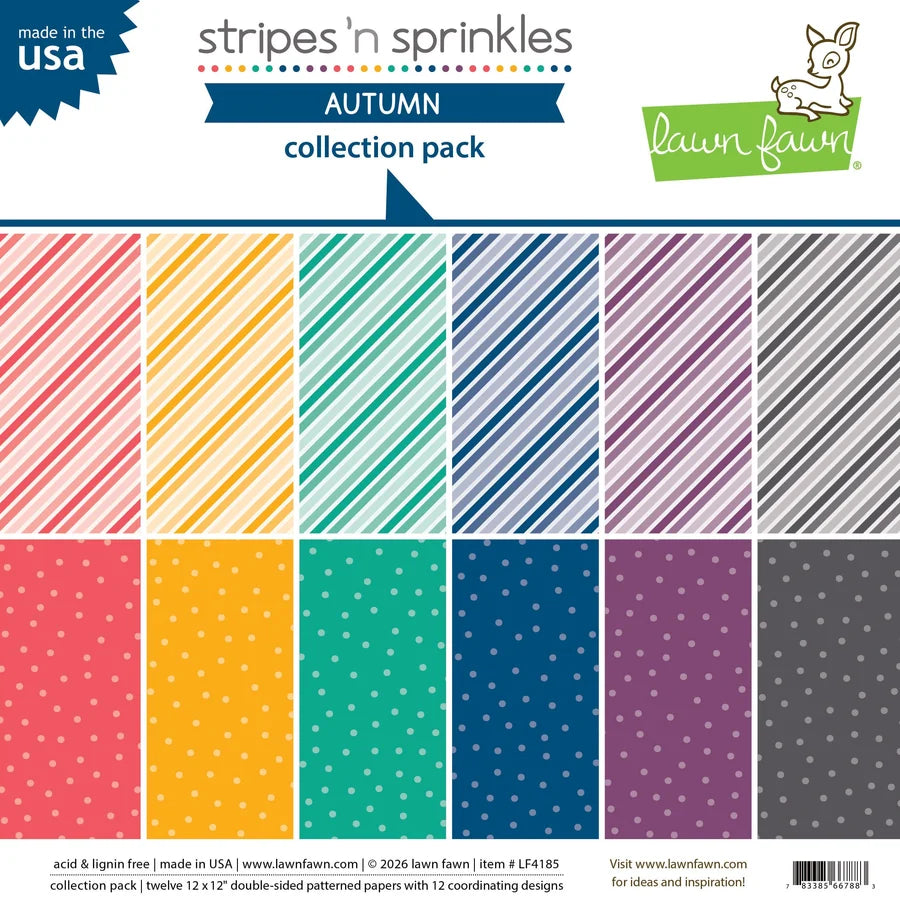 Stripes 'n Sprinkles Autumn 12x12 Collection Pack