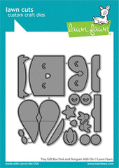 Tiny Gift Box Owl and Penguin Add-On