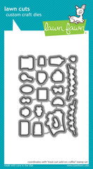 Treat Cart Add-On: Coffee Lawn Cuts Dies