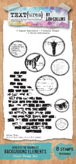 TEXT{ures} Beneath the Brambles Background Elements Stamp Set