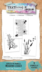TEXT{ures} Beneath the Brambles Meadow Ledger Layering Stencils