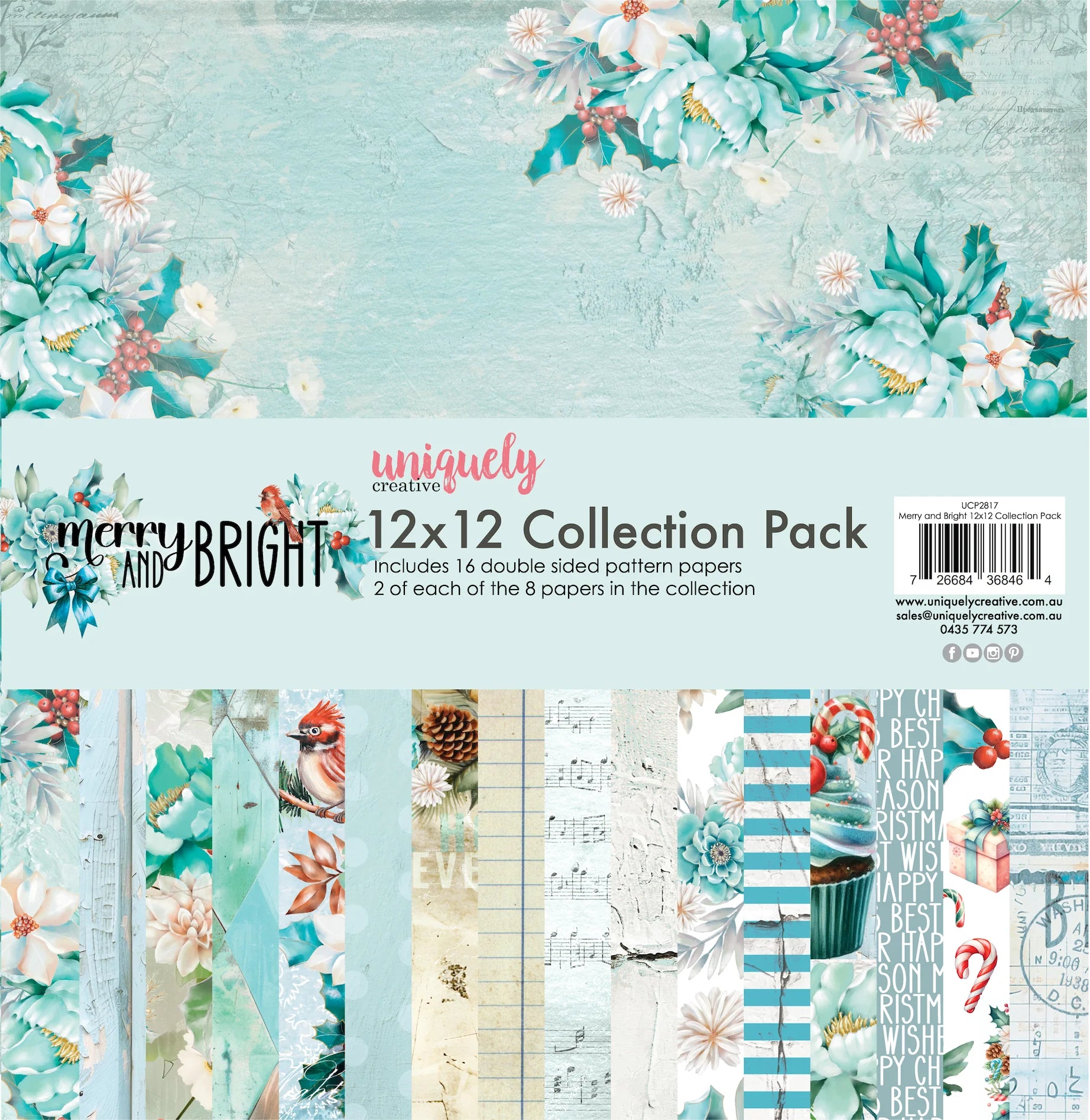 Merry and Bright 12x12 Collection Pack from Uniquely Creative