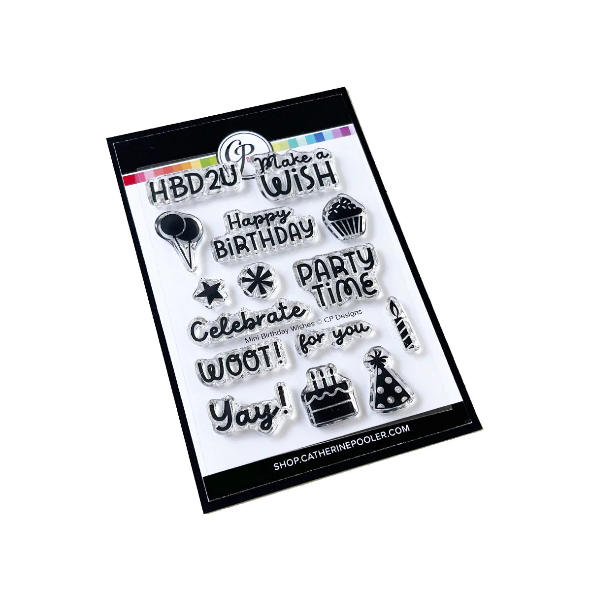 Mini Birthday Wishes Sentiments Stamp Set โ Starry Night Creations