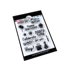 Mini Birthday Wishes Sentiments Stamp Set