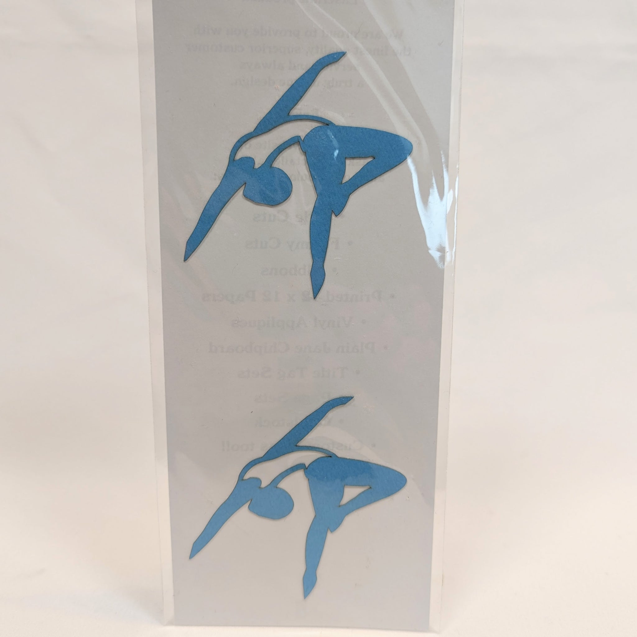 Dancer Gymnast 2 pc set Teal Die Cut