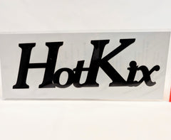 Hot Kix Black Laser Cut Dance Die Cut Title