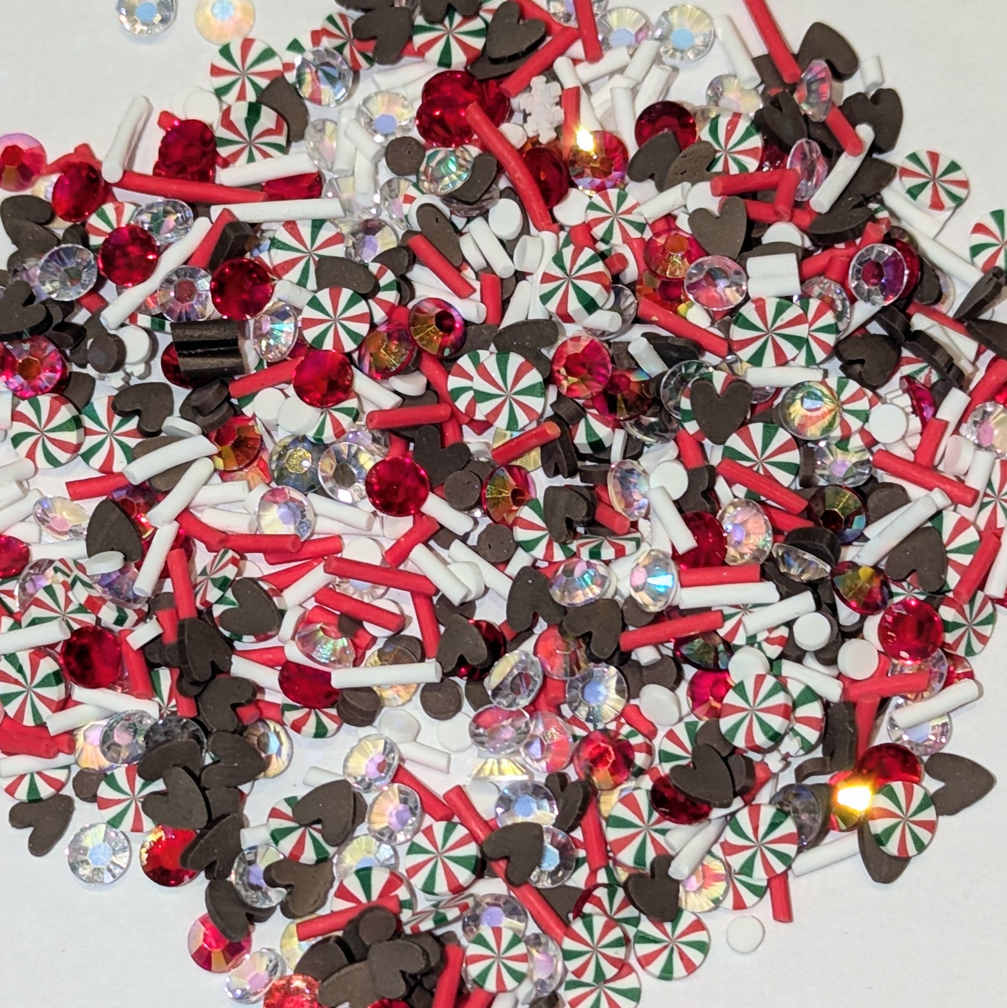 Peppermint Cocoa (Green & Red Mint) Shaker Sprinkles Mix