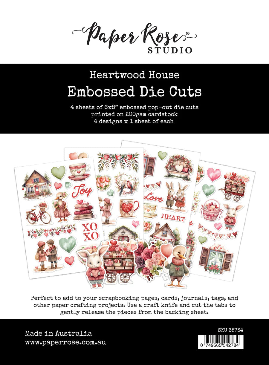 Heartwood House Embossed Die Cuts