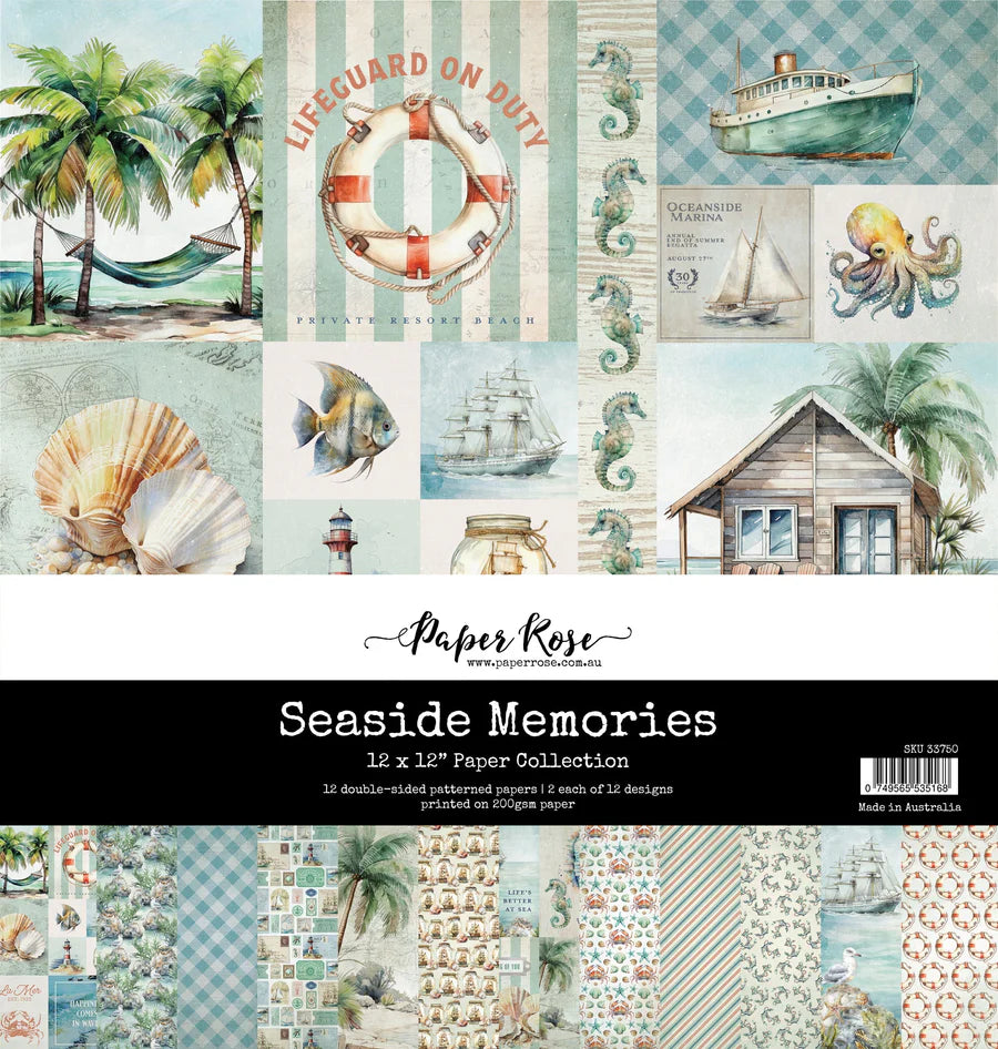 Seaside Memories 12x12 Paper Collection