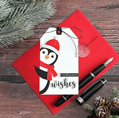 Peeking Penguin Fancy Die