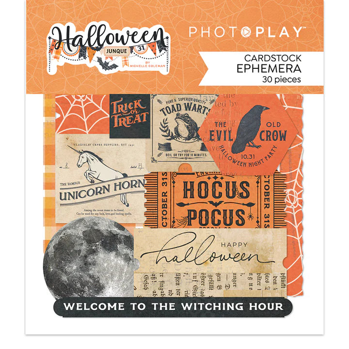 PhotoPlay Halloween Junque Cardstock Ephemera Pack