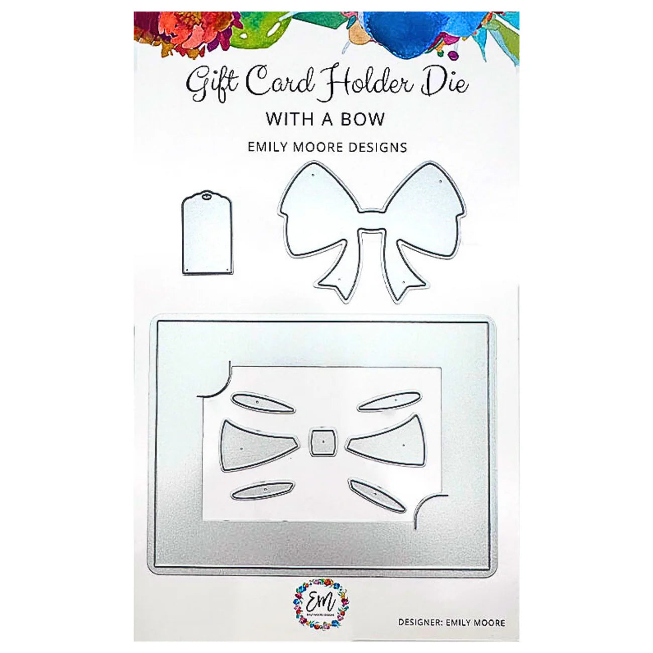 Gift Card Holder Die with a Bow