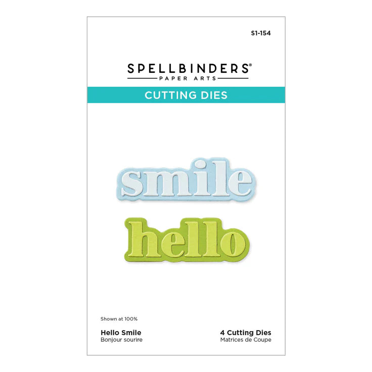 Hello Smile Etched Dies