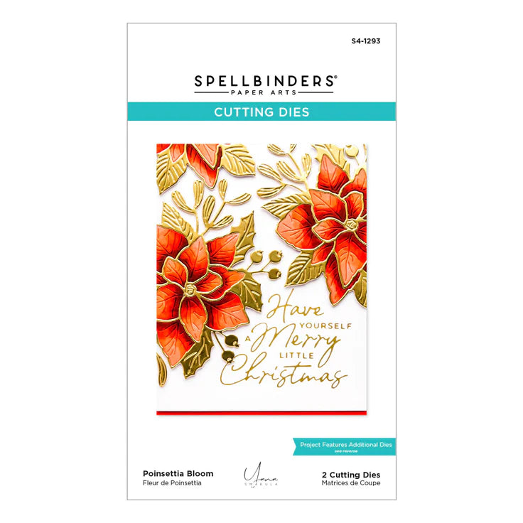 Pointsettia Bloom Etched Dies